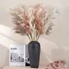 Dekorativa blommor konstgjorda pampas gräsblommor gren vassar växter bröllop blommig vägg arrangemang hem bord vas dekor po prop