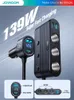 Cell Phone Chargers Joyroom 139W 7 in 1 Car Charger Adapter Fast PD QC3.0 Socket Cigarette Lighter Splitter Charge Independent Switches DC Outlet 230920