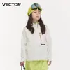 Skiing Suits VECTOR Fleece Jacket Children Autumn Winter Warm Coats Clothing 2023 Contrast Sleeve Sweatshirt Color Outdoor 230920