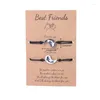 Link Bracelets Couple Yin And Yang Adjustable Cord Black White Fish For Friendship Relationship Girlfriend Drop