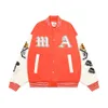 High Street Fashion Marka Çift Kol Akıllı Mektup PU Deri Dergi Beyzbol Forması Unisex Motosiklet Ceketi Coati1c4