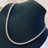 Chaînes Aazuo Fine Jewerly 18K Or Vrais Diamants 8.85ct F VS Luxe Classique Tennis Collier Gife Pour Femme Senior Party Charm Bijoux