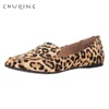 Kleid Schuhe Damen Casual Flache Schuhe Loafer Frauen Mode Bequem CHUQING Marke Leopard Schuhe Trend Atmungsaktiv und Komfortabel 230920