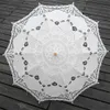 Umbrellas 68cm Embroidery Lace Parasol Umbrella Wedding Decoration Po Prop Vintage White Craft AntiUV Sunshade 230920