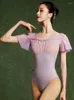 Stage Wear Ballet Bodysuit Dança Estudante Treinamento Ginástica Básico Feminino Adulto Arte Teste Voando Manga Calças Sh