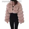 Fourrure Femme Fausse Fourrure MAOMAOKONG 2023 tendance nouveau manteau de fourrure véritable fourrure de renard naturel manteaux d'hiver pour femmes vestes courtes vêtements féminins gilets mode J230921