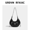 Grotto mutlu yeni ay çantası bigpeace serisi kişiselleştirilmiş baharatlı kız hilal çantası moda çok yönlü bir omuz diyagonal çanta çanta