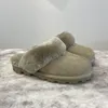 Tasman Slippers Chestnut Fur Slides Sheepskin Shearling Tazz New Mules Men Men Ultra Mini Platform Boot Slip-On Shoes 35-45