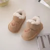 Stivali Scarpe per bambini Orso da ragazza Ricamo Caldo peluche Inverno Neonato Suola morbida antiscivolo Bambino Taglia 17-28