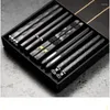 Chopsticks Japanese Chinese Set Sushi Eating Sticks Home Restaurant Chop 5 Pairs Tableware No Box