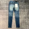 Mor Jeans Tasarımcı Erkekler Kadın Pantolon Marka Yaz Deliği 2023 Yeni Stil Nakış Kendi Kendini Yetiştirme ve Küçük Ayaklar FashionPg9x