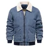 Мужские куртки мужские пухлые куртки плащ 2023 осень/зима H джинсовая повседневная качественная стираная верхняя одежда теплое пальто