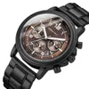 Marque de luxe hommes bois quartz montre-bracelet hommes sport montre étanche homme chronographe en bois montres 1997