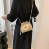 Bolsos de noche para mujer, bolso de mano con girasol, bolso de playa de verano, paja, moda con cordón, bolso de mano con flores sólidas