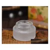 Garrafas de embalagem Atacado 30G Recarregável Vidro Creme Cosmético Jar com Sier Gold Cap Tampa Fosco Loção Corretivo Eye Drop Entrega Dhbkh