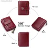 Money Clips Genuine Leather Wallet Women Short Zipper Cowhide Wallets with Chain Cute Small Coin Purse Money Bag Wallet for Women Q230921