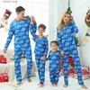 Conjuntos a juego de la familia Pijamas de Navidad Conjunto Madre Padre Niños Trajes a juego Feliz Navidad Carta Imprimir 2 piezas Traje Ropa de dormir Familia Mirada Pijamas T230921