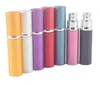 5 ml Mini Spray Parfym Bottle Travel Refillable Empty Cosmetic Container Parfym Bottle Atomizer Aluminium Refillerbara flaskor ZZ