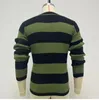 Men's Sweaters Men Kintted Sweater Striped Patchwork O-neck Spring Autumn Breathable Casual Fashion Streetwear Tshirts For Male Pullover