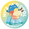 F9095-B Cup Afdichtingsfolie voor Boba Melk Thee PP Plastic Papieren Bekers 90mm 95mm met Byller Monster cartoon Patroon