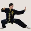 Vêtements ethniques Velours Wushu Matin Exercice Arts Martiaux Costume Taichi Performance Tenue Hiver Velours Tai Chi Uniforme 31434