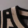Мужские свитера Высокая версия шерстяного свитера дизайнерская толстовка с жаккардовой футболкой с длинными рукавами мужские вязаные свитера зимняя теплая толстовка мужчины женщины пуловер пальто x0921
