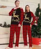 Tenues assorties pour la famille Pyjamas de Noël Ensemble de vêtements assortis pour la famille Cerf Plaid Noir Rouge Pyjamas de Noël Couples Bébé Enfants Mère Père Papa Fille 2023 T230921