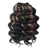 10 12 14 16 Inch Ocean Wave virkning Braid hår hawaii afro curls naturliga syntetiska flätande hårförlängningar rosa 613 230921