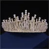 왕관 tiaras beaded crown headpieces 결혼식 결혼식 머리 피스 신부 드레스 머리 장식 액세서리 파티 accesso308u를위한 머리 장식