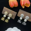 FASHION Stud Earring Designer Jewelry Heart Earrings for Women Ear Duble Letter Diamonds Pearl Studs Luxury Hoops SHOW Catwalk Earrings Gifts HDER7 --11