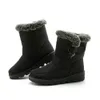 Buty wodoodporne zima dla sztucznej futra długa platforma śnieg ciepłe bawełniane pary buty pluszowe botki kostki 230920