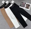 Women S Pants S 2023 فاخرة الربيع والصيف البسيطة مرنة عالية الجودة الطباعة المستقيمة السوستة الفجل y2k 230921