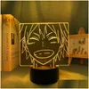 veilleuses manga lumière haikyuu tadashi yamaguchi pour chambre décor veilleuse enfants enfant cadeau d'anniversaire 3d lampe haikyu drop livrer otdbv