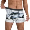 Underpants Speed Sports Car Underwear Sketch Style Drawings Elastic Panties Custom Boxer Brief 3D Pouch Male Large Size Shorts