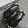Män tofflor punknitar plattform tofflor kreativa metallbeslag chunky casual skor manliga loafers utomhus glider 36-45 för pojkar fest klänningsskor
