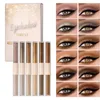 Eye Shadow Double Head Eyeshadow Gel Högpigmenterad skimmer snabbtorkning Kristaller Glitter Eyeshadow Eye Primer Makeup Fantastisk för flickor 230921