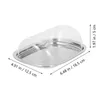 Dinnerware Sets Stainless Steel Butter Box Reusable Plastic Serving Bowls Fresh Storage Holder Container Counter Lid Home Tableware Dish