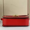 Spegelkvalitet kvinnor crossbody väska orsa färgglada kohud läder mm handväska handväska designer klaff metall lås lås formellt avslappnad med ruta 21,5 cm med original låda l386