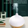 1 humidificateur d'air ultrasonique à brume fraîche à grain de bois avec diffuseur d'huile essentielle - 550 ml / 19,36 oz - Parfait pour une utilisation à la maison et au bureau