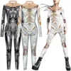 Costumi Catsuit Cyberpunk Alita Battle Angel Robot Donna Sexy Tuta sottile Catsuit Costumi Cosplay Zentai Halloween Party Body