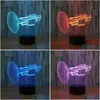 Light Lights 3D Light 7 Color Change Thermet LED Desk Lamp Lamp