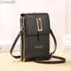 Mulheres Bolsas Bolsas de Cartão Cartilhas de Couro Macio Touch Tela Celular Bolsa Crossbody Strap Bolsa para carteira feminina feminina barata