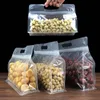 Tragbare transparente Verpackungsbeutel, mattierter achtseitiger PET-Versiegelungsbeutel für die Lagerung von Lebensmitteln, Keksen, Zucker, Snacks, Kaffeebohnen, Tee, getrockneten Früchten, Nüssen, Kernen, Samen