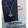 Designer Fashion Viviene Westwoods Bull Goods version av Empress Dowager Diamond Saturn Necklace Womens Pendant Valentines Day Gift