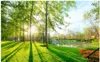 Wallpapers 3D Landscape Garden Scenery Backdrop Mural Wallpaper Murals Home Decoration