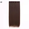 Estensioni dei capelli sintetici 5 clip in circa 24 pollici 120 g Clip diritta setosa sui prodotti per capelli 1B#3 1BH613# 2M33# 613# Colore