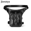 Waist Bags JIEROTYX Vintage Steampunk Motorcycle Leg Bag Women Water Repellent Rock Gothic Biker Packs Victorian Drop Pouch 230920