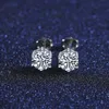 Czcity Earing Lady Diamond Маленькие серьги-гвоздики из стерлингового серебра 925 пробы с родиевым покрытием Vvs, оптовая продажа, серьги-гвоздики с муассанитом