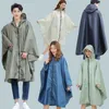 Raincoats Big Size Cloak Raincoat Breattable Women Långt lätt regnrock Poncho Ladies Waterproof Adults 230920