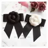 Broches Broches Simple Femme Ruban Bowknot Fleur À La Main Cor Mode Ol Élégant Broche Chemise À La Mode Accessoires23764996409792 Drop De Dhszq